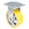 Vestil Polyurethane Rigid Caster 5 In. Diameter x 2 In. Width 595 Lb. Capacity Yellow/Gray CST-PY-5X2PUA-R - alternate 3